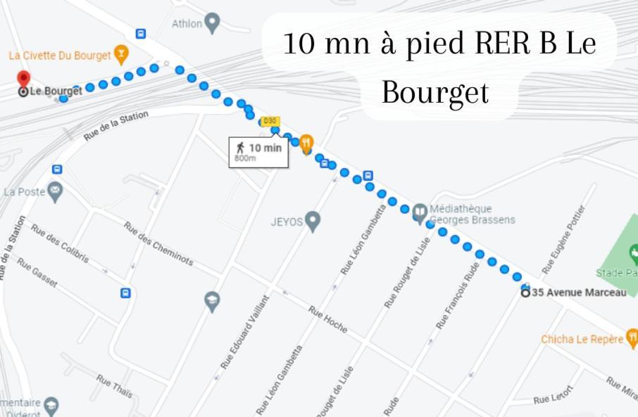 Disponible - Appartement Entier - 10Mn Rer B Aeroport Cdg - Paris Gare Du Nord, T11 Express, Le Bourget, Tout Equipe, Netflix Gratuit, 3 Personnes, 4Eme Etage, Escaliers, Parc Des Expositions, Parking Rue Gratuit Apres 19H Drancy Dış mekan fotoğraf